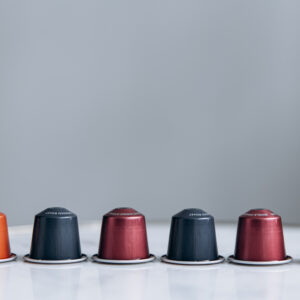 Cápsulas de café coloridas